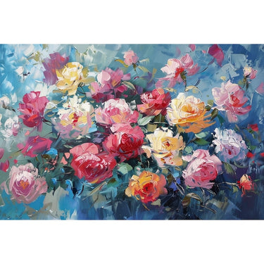 Abstract Flowers Acrylic on Painting